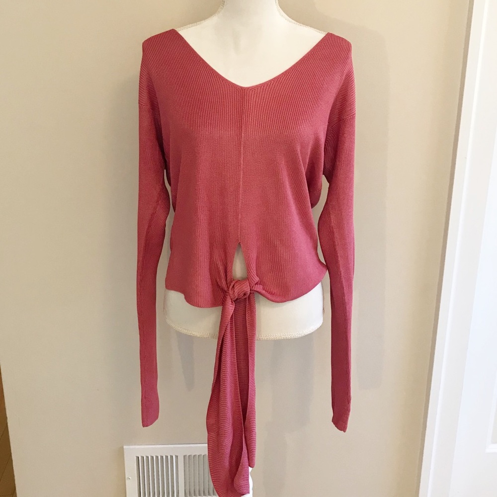 Linda Allard Ellen Tracy 100% Silk Sz X Pink Top